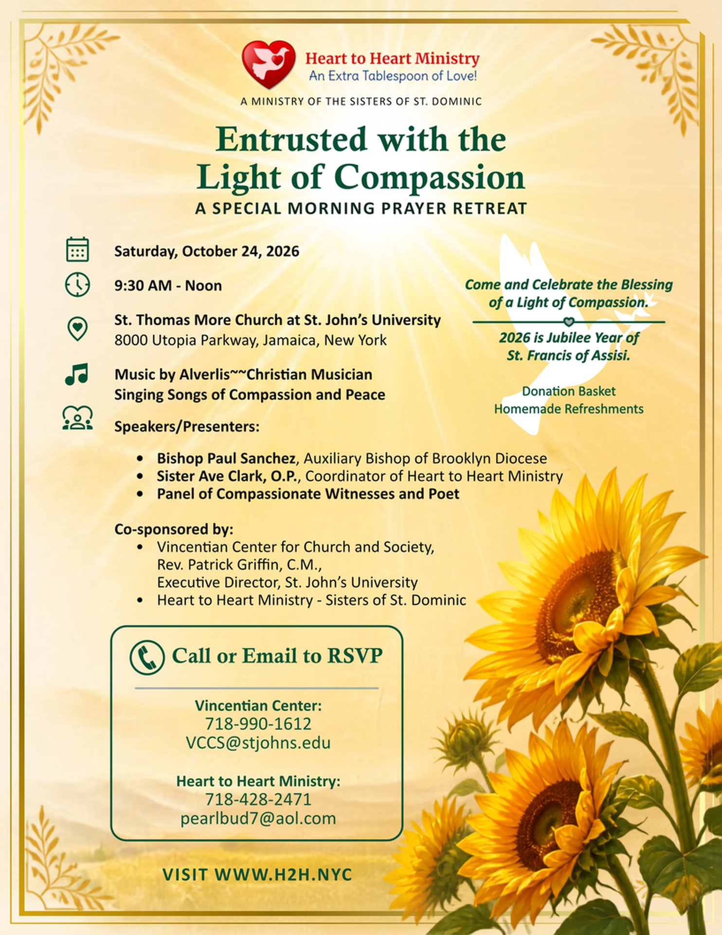 H2H Entrusted with the Light of Compassion Web Flyer